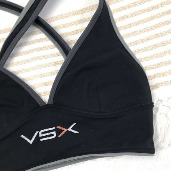 Victoria Secret Sport Black Cross Back Athletic Sports Bra - Picture 5 of 11